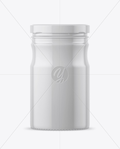 Glossy Ceramic Jam Jar Mockup Glossy Ceramic Jam Jar Mockup