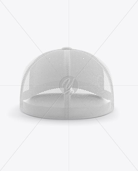 Trucker Cap Mockup - Back View