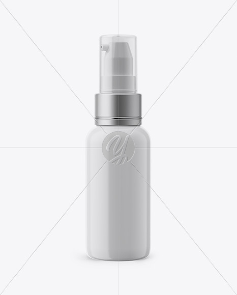 Plastic Cosmetic Bottle W/ Dispenser