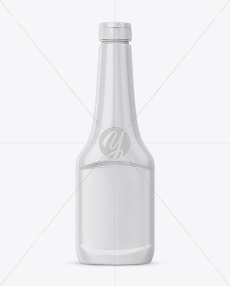 Glossy Sauce Bottle Mockup