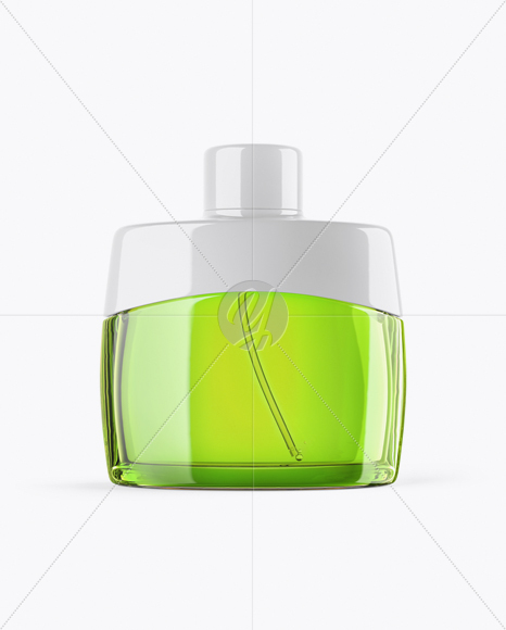 Clear Glass Perfume Bottle Mockup