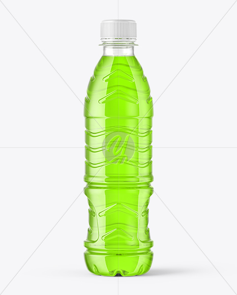 Clear Energy Drink Bottle Mockup