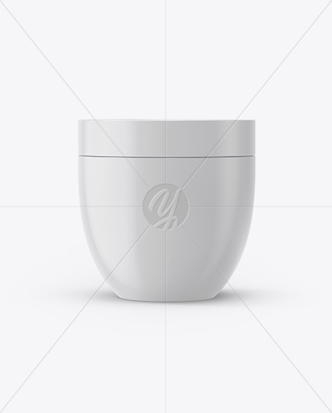 Glossy Cosmetic Jar Mockup Glossy Cosmetic Jar Mockup