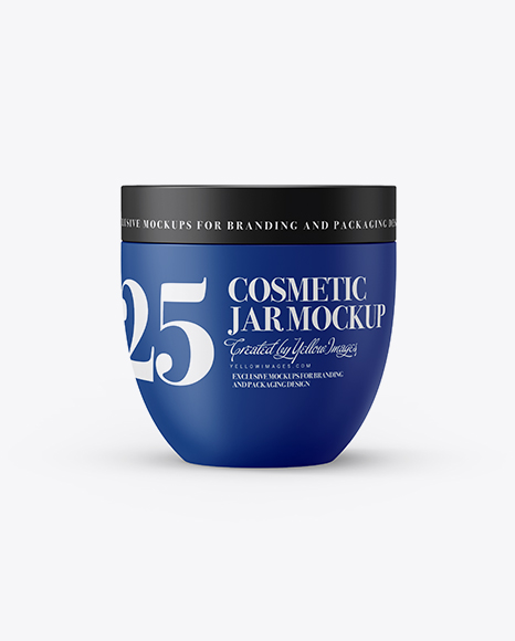 Matte Cosmetic Jar Mockup