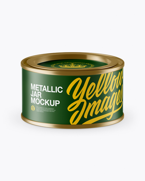 Matte Metallic Storage Jar with Paper Label Mockup (High-Angle Shot) - Matte+Storage+Jar+With+Metal+Rings+Mockup+In+Jar+Mockups+On