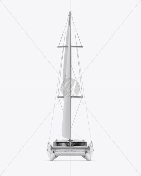 Catamaran Mockup - Front View