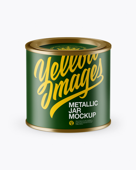 Matte Metallic Storage Jar with Paper Label Mockup (High-Angle Shot) - Matte+Storage+Jar+With+Metal+Rings+Mockup+In+Jar+Mockups+On