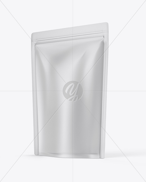 Matte Stand-up Pouch Mockup - Half Side View