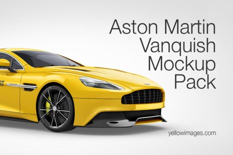 Aston Martin Vanquish Mockup Pack - Handpicked Sets of Vehicles