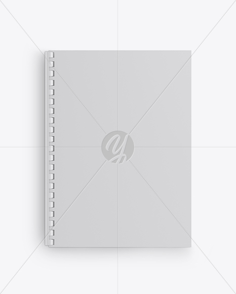 Notebook With Ring Binger Mockup - Top View - Free Download Images High