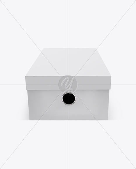 Shoes Box Mockup - Side View (High Angle)