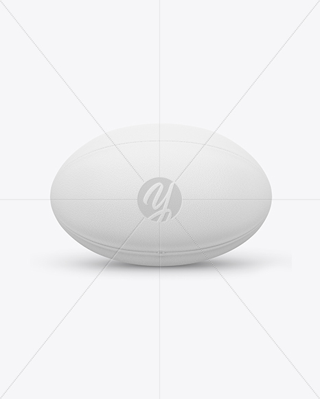 Rugby Ball Mockup - Front View