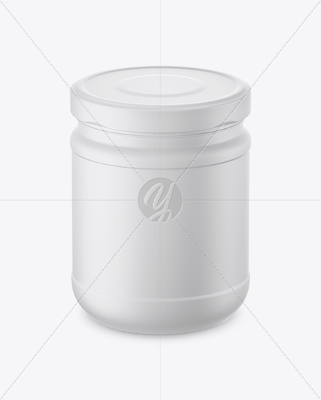 Matte Sauce Jar Mockup (High-Angle Shot)