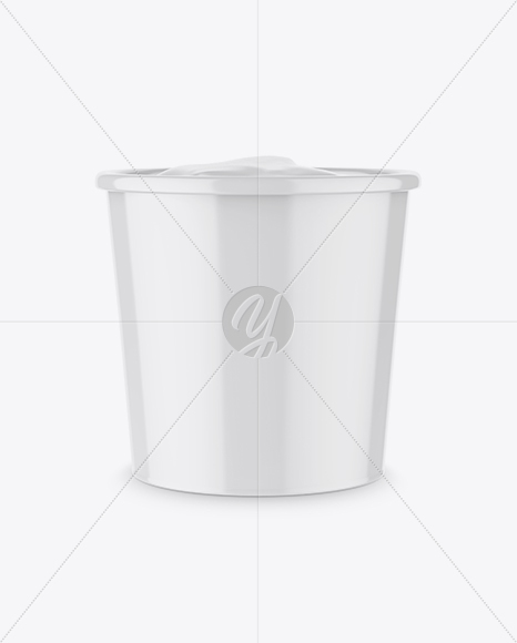 Glossy Ice Cream Cup Mockup