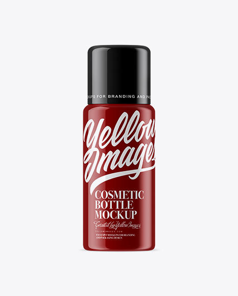 Glossy Cosmetic Bottle Mockup