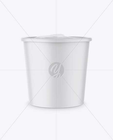 Matte Ice Cream Cup Mockup