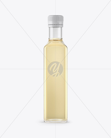 Glass Bottle 250ml w/ Aplle & Honey Balsamic Sauce Mockup