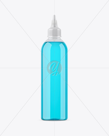 250ml Clear Dropper Bottle with Liquid Mockup