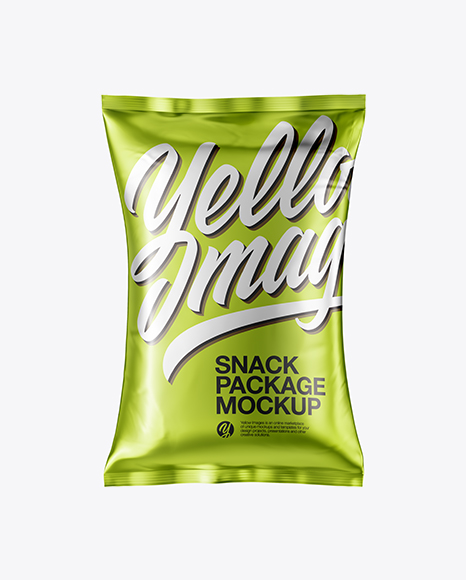 Metallic Snack Package Mockup