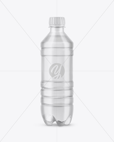 Clear PET Water Bottle Mockup