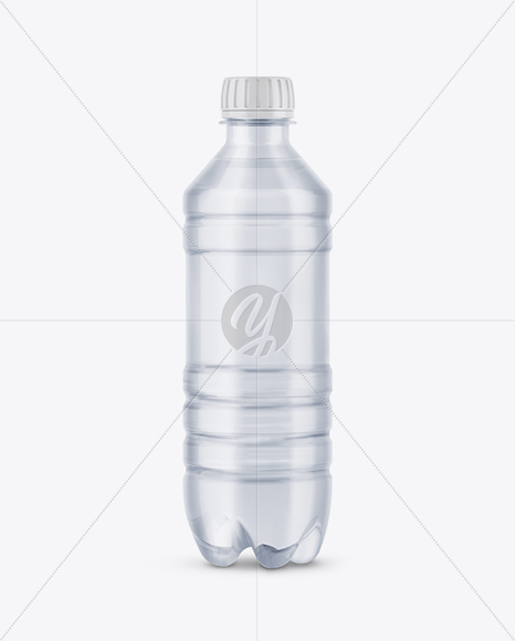 Blue PET Water Bottle Mockup Blue PET Water Bottle Mockup