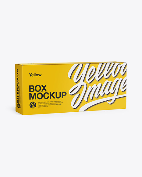 Box Mockup - Half Side View (High Angle Shot) - Download+Psd+Mockup+3/4+Box+Carton+Golden+Layer+Half+Side+...