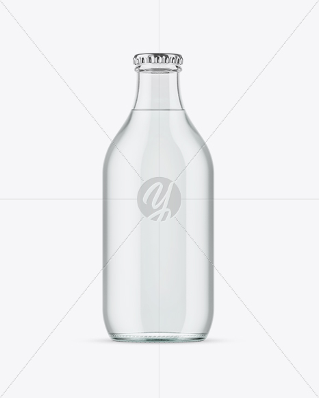 Clear Glass Water Bottle Mockup Clear Glass Water Bottle Mockup