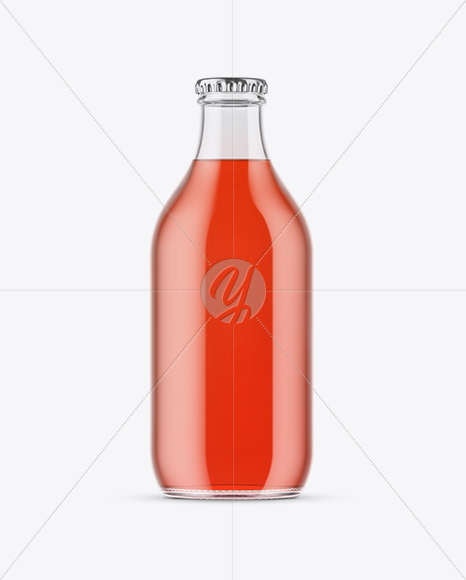 Clear Glass Soft Drink Mockup