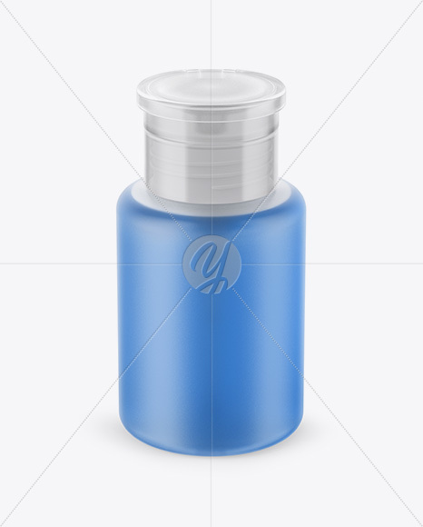 Nail Polish Remover Bottle Mockup - Front View (High Angle Shot)