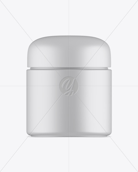 Matte Cosmetic Jar Mockup