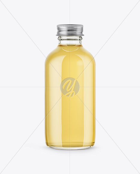 65ml Glass Bottle with Oil Mockup