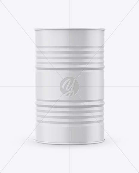 Matte Metal Barrel Mockup