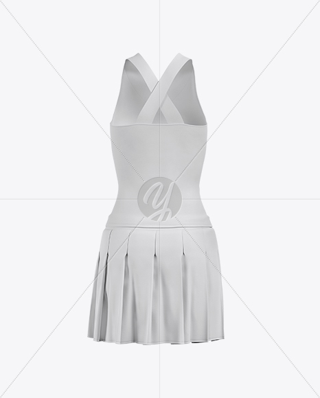 Cheerleader Costume Mockup - Back View