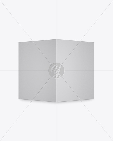 Opened Brochure Mockup - Back View