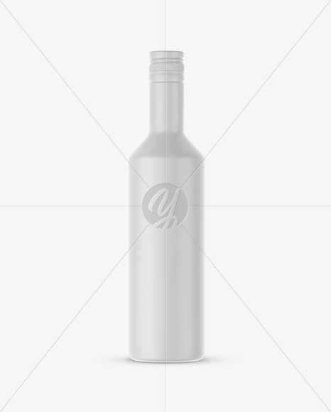 Ceramic Bottle With Paper Label Mockup