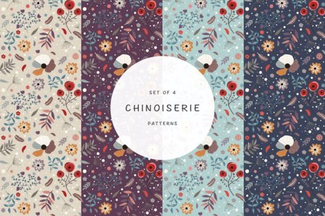 Chinoiserie pattern set - Patterns