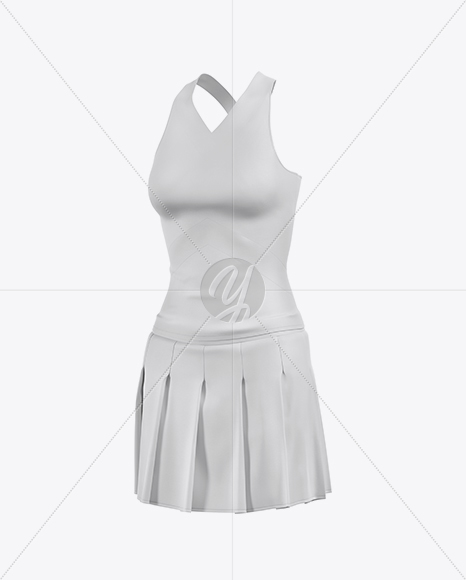 Cheerleader Costume Mockup - Half Side View