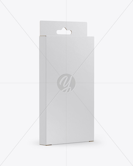 Carton Box Mockup - Half Side View