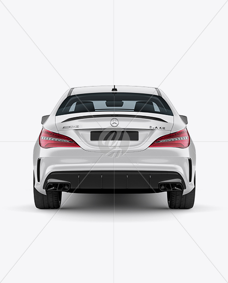 Mercedes CLA 45 AMG Mockup - Back View