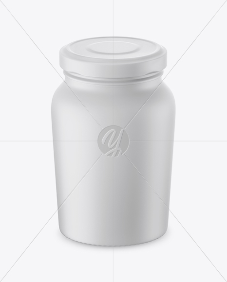 Matte Sauce Jar Mockup (High-Angle Shot)