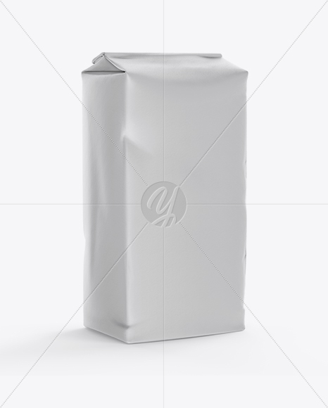 Paper Flour Bag Mockup - Half Side View