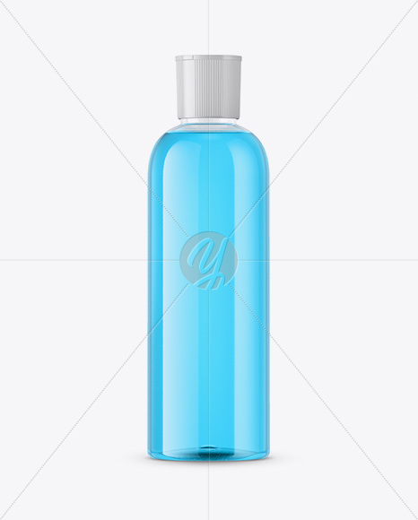 250ml PET Clear Cosmetic Bottle Mockup