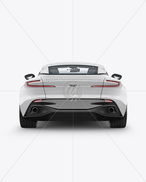 Aston Martin DB11 Mockup - Back View