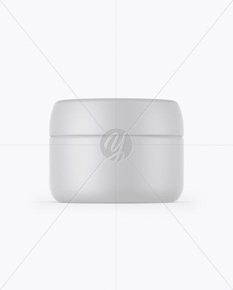 Matte Cosmetic Jar Mockup