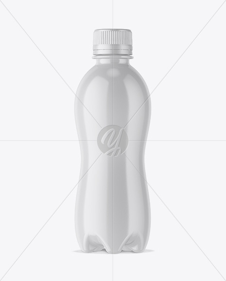 330ml PET Glossy Bottle W/ Shrink Sleeve Mockup - Free Download Images