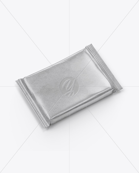Kraft Paper Snack Bar Mockup - Half Side View