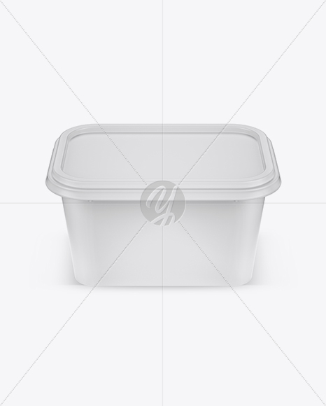 Matte Plastic Container Mockup (High-Angle Shot)