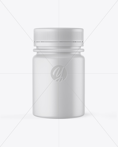 Matte Plastic Pills Bottle Mockup