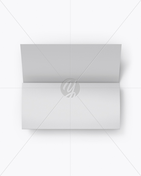 A4 Folded Brochure Mockup (High Angle Shot)