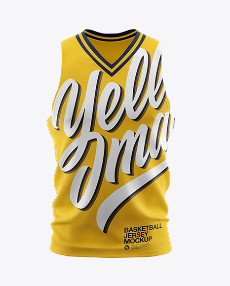 Basketball Jersey With V-Neck Mockup - Front View - Basketball+Jersey+with+V-Neck+Mock-Up+by+TRDesignme+...